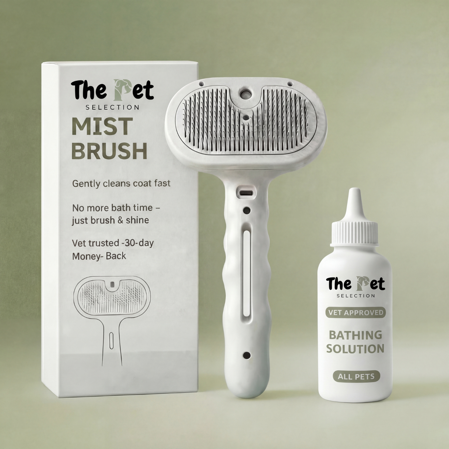 Pet Mist Brush + Solution Refills