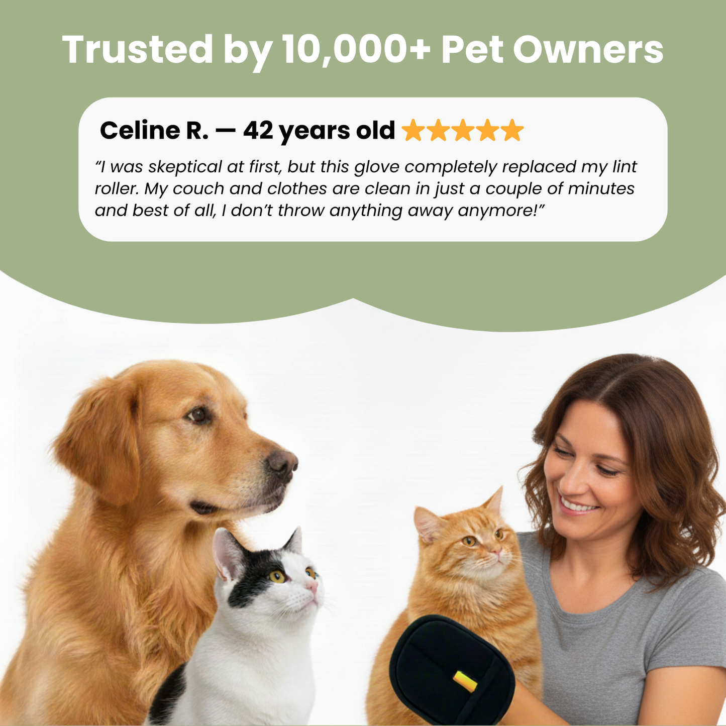 Reusable & Eco-Friendly Pet Hair Remover Glove