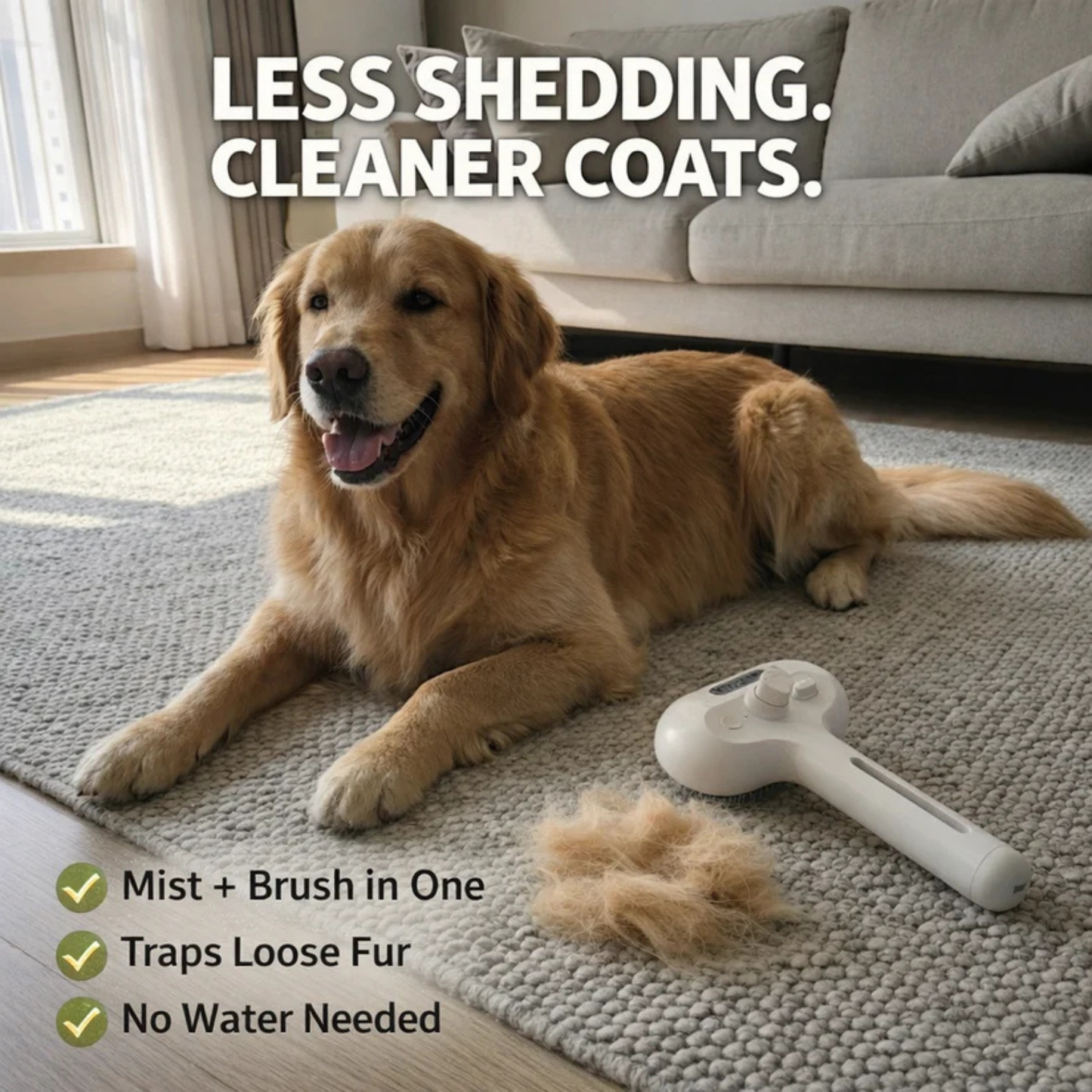 Pet Mist Brush + Solution Refills