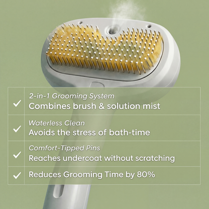 Pet Mist Brush + Solution Refills